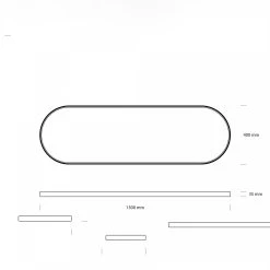 Menu AS Miroir Mural Norm - Oval